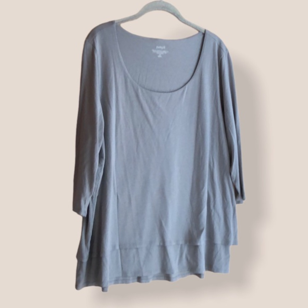 J Jill Pure Jill Elliptical Layered Top size 2X